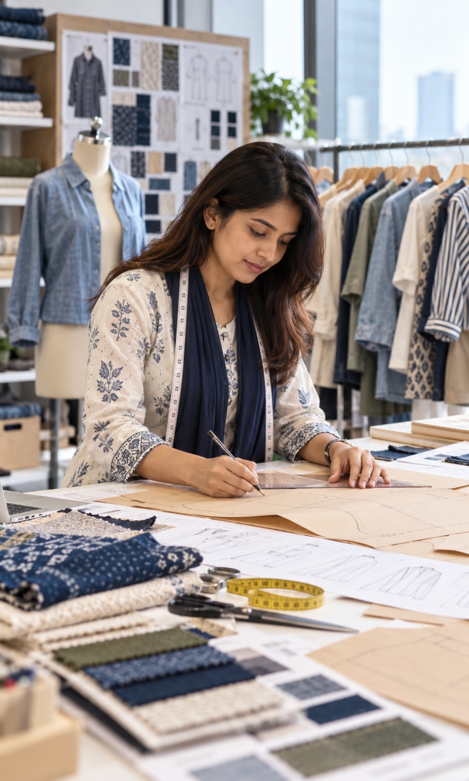 Merchandising team member at work