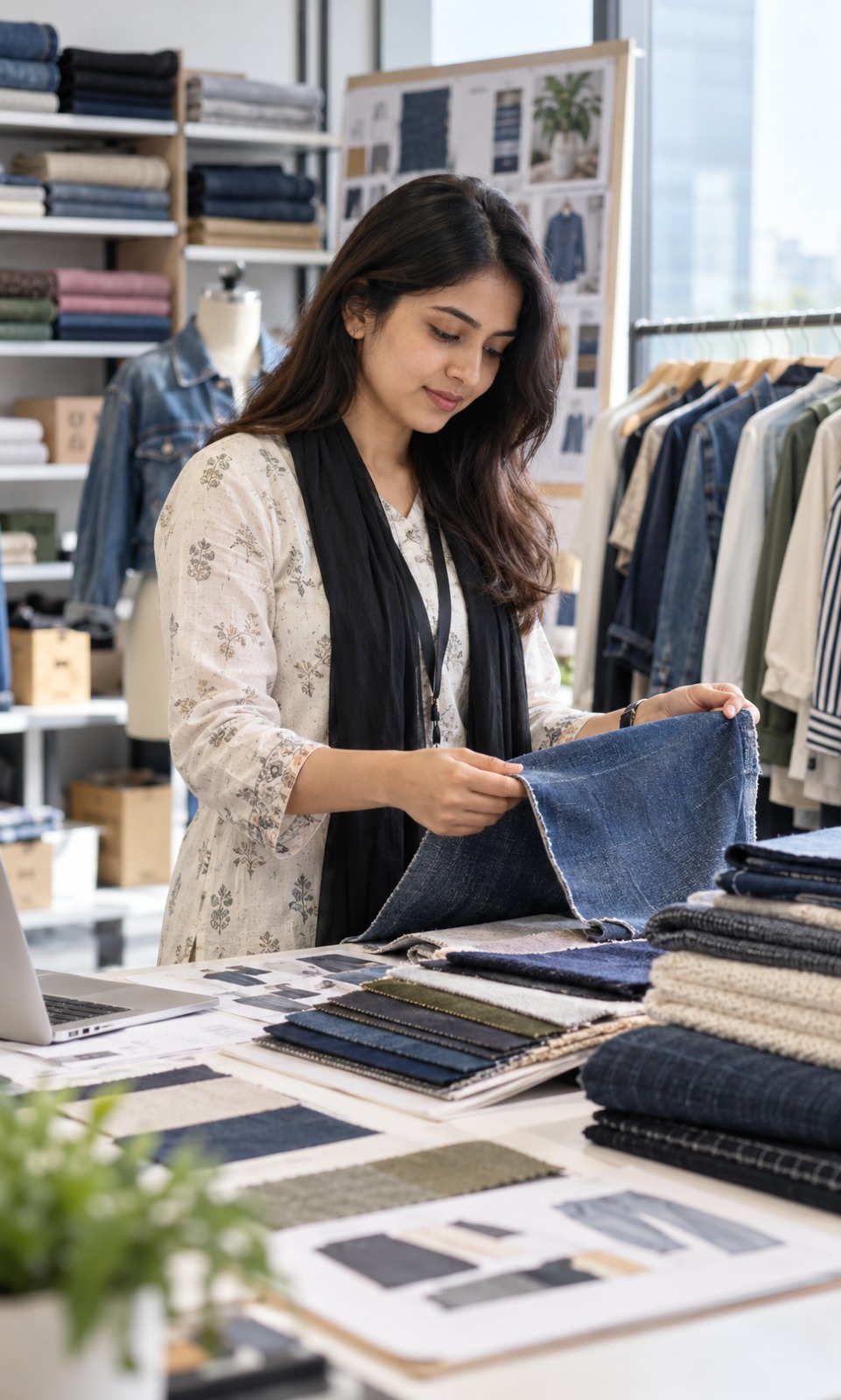 Merchandising team member at work